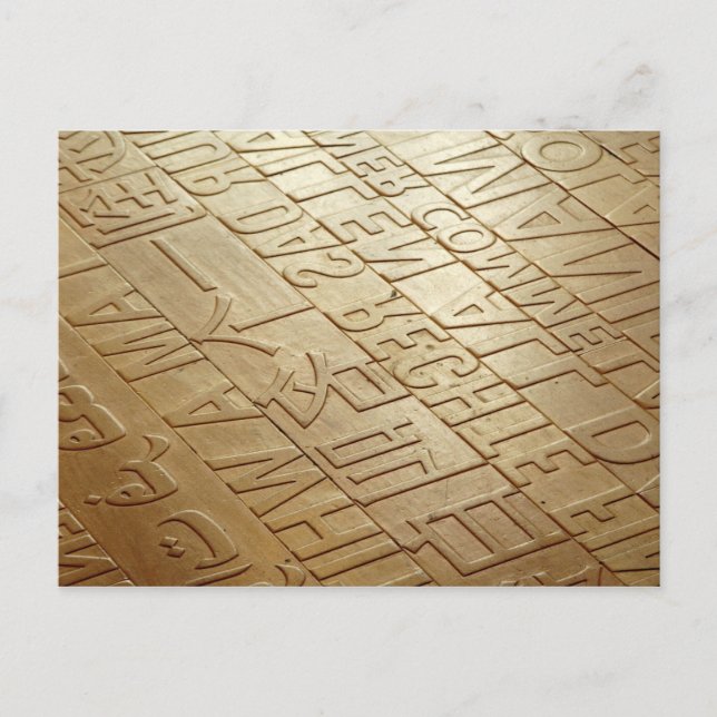 Postal Piso multilingüe (Anverso)