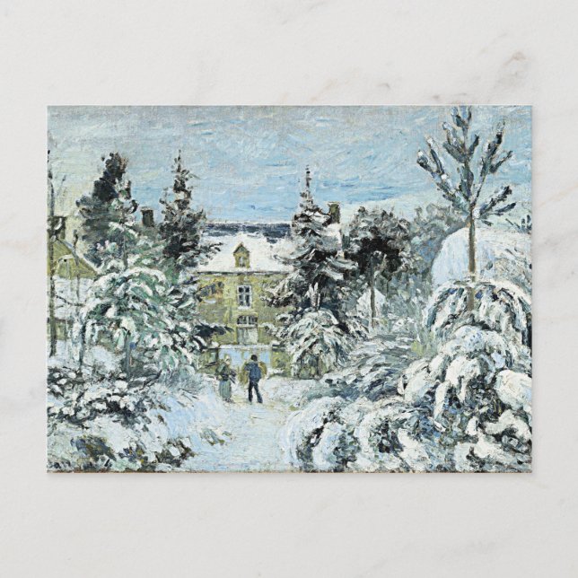 Postal Pissarro - Casa de Piette en Montfoucault (Anverso)