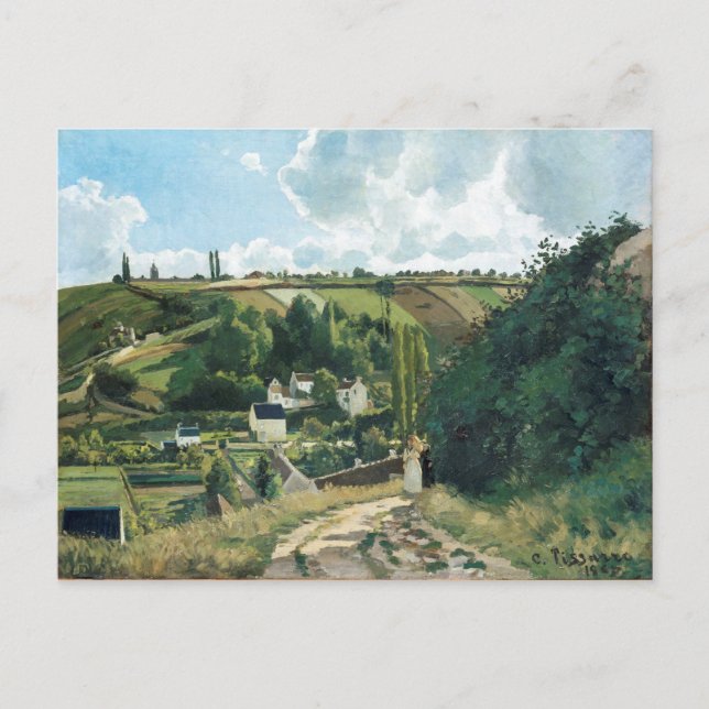 Postal Pissarro - Jalais Hill, Pontoise, (Anverso)