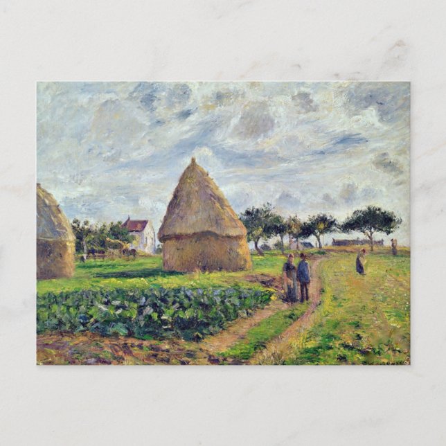 POSTAL PISSARRO - PISSARIAS Y PARCHE DE CABALLO, (Anverso)
