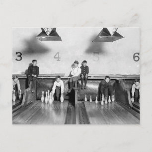 Postal Pista de bolos Arcade, 1909