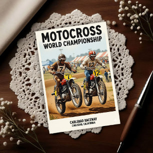 Postal Pista de Motocross Vintage Carlsbad