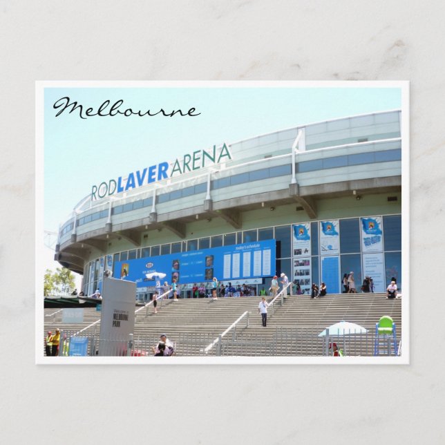 Postal pista de tenis melbourne (Anverso)