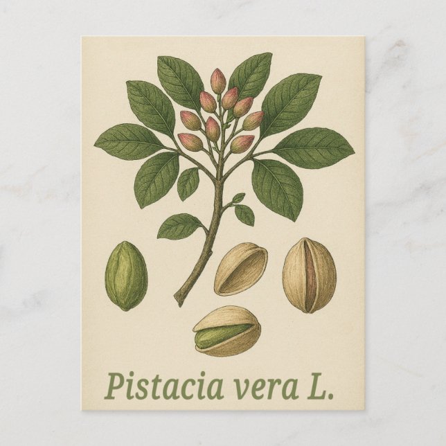 Postal Pistachio vera Postcard (Anverso)
