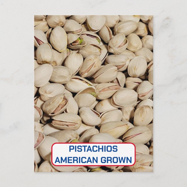 Postal Pistachos, cultivados en Estados Unidos (Anverso)