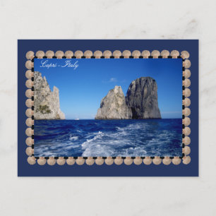 Postal Pistas de Faraglioni, Isla de Capri - Golfo de Náp