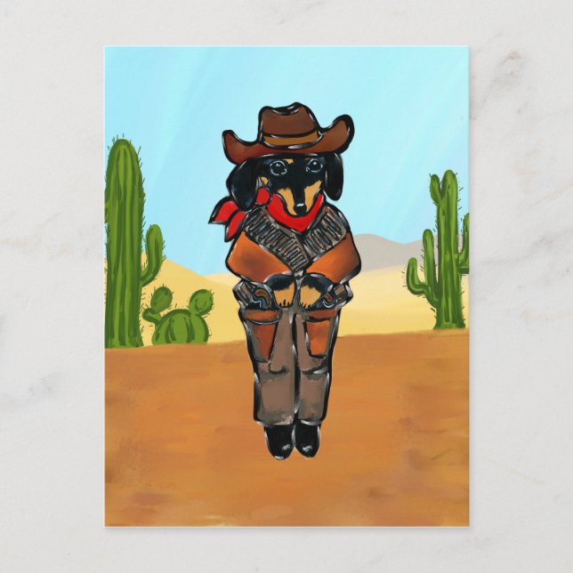 Postal Pistolero Doxie (Anverso)