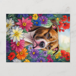 Postal Pitbull en Flower Garden