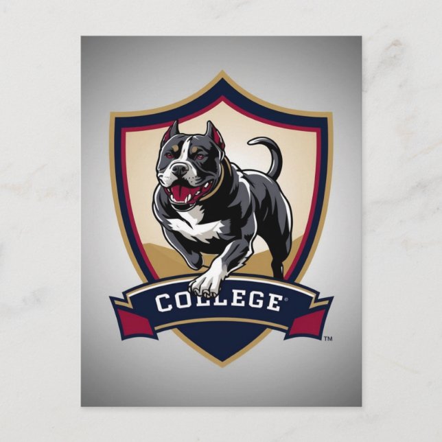Postal Pitbull en la universidad: Logo (Anverso)