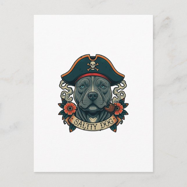 Postal Pitbull Salty Dog (Anverso)