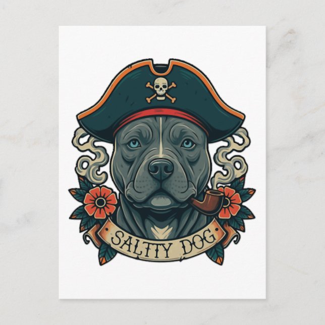 Postal Pitbull Salty Dog (Anverso)