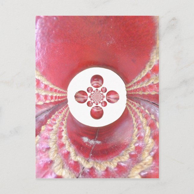 Postal Pitch Kaleidoscope: El críquet muerde el corazón d (Anverso)