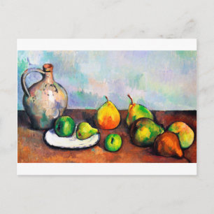 Postal Pitcher and Fruit, Paul Cezanne