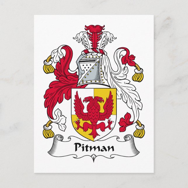 Postal Pitman Family Crest (Anverso)