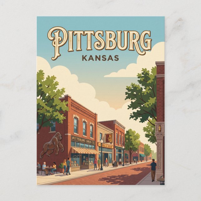 Postal Pittsburg, Kansas (Anverso)
