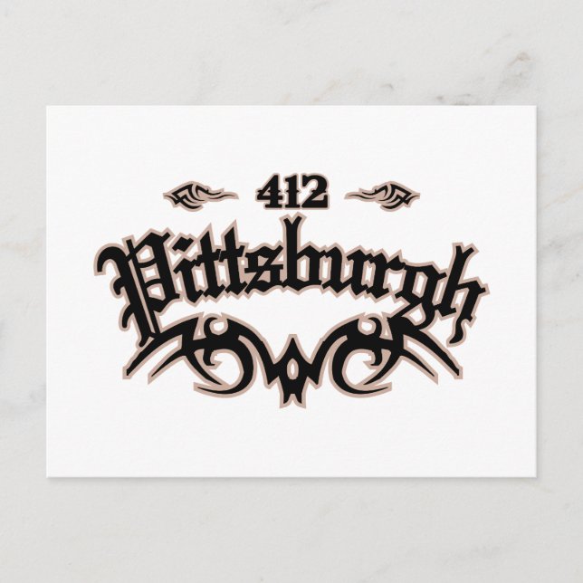 Postal Pittsburgh 412 (Anverso)