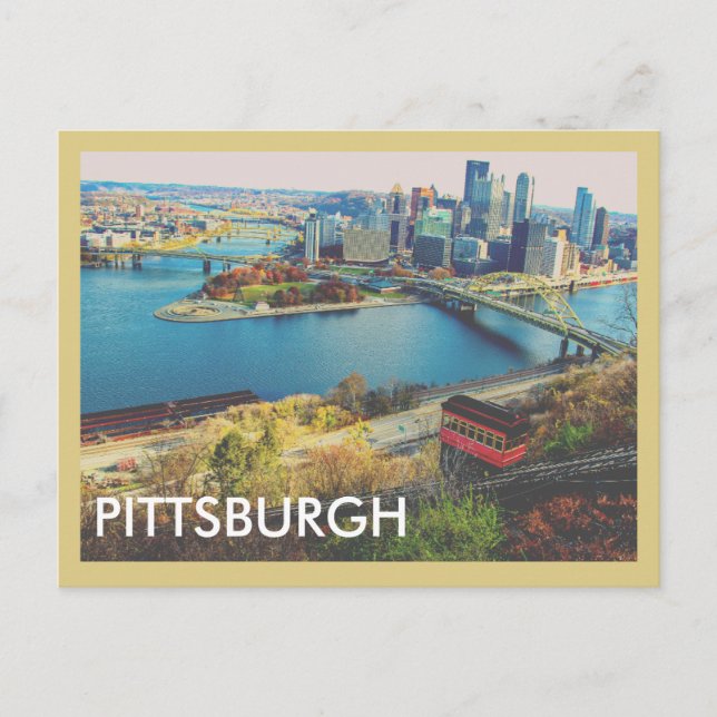 Postal Pittsburgh Cityscape (Anverso)