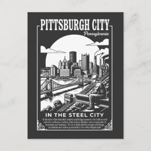 Postal Pittsburgh Ciudad Pensilvania En La Ciudad Del Ace