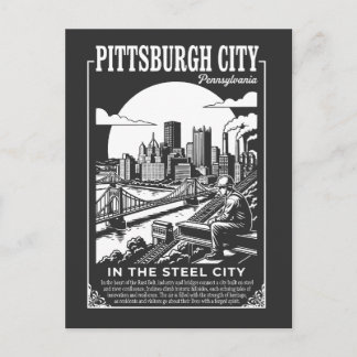 Postal Pittsburgh Ciudad Pensilvania En La Ciudad Del Ace