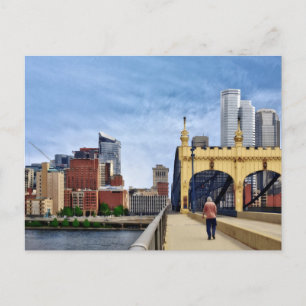 Postal Pittsburgh - Cruzando el puente Smithfield Street