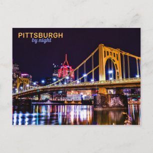 Postal Pittsburgh de Noche
