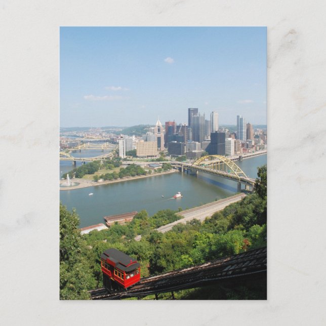 Postal Pittsburgh del Monte Washington (Anverso)