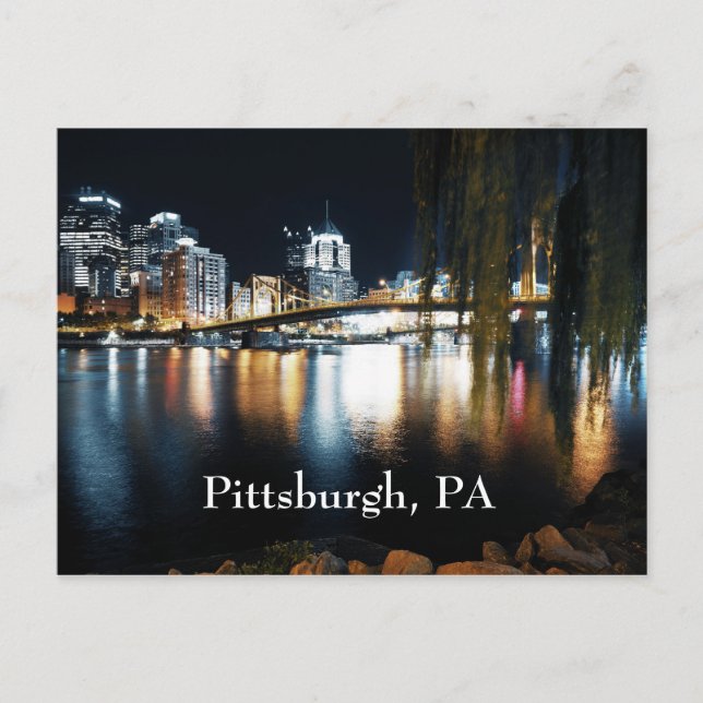 Postal Pittsburgh en color (Anverso)