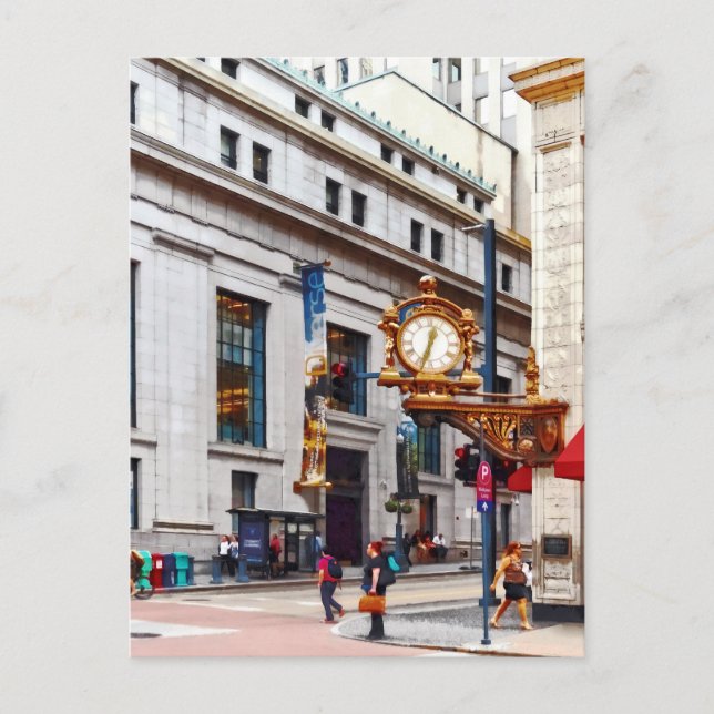 Postal Pittsburgh PA - Esquina de Smithfield y Quinta (Anverso)