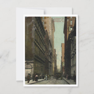 Postal Pittsburgh PA Fourth St 1909 Vintage