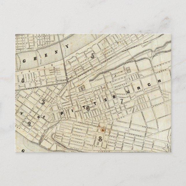 Postal Pittsburgh, Pennsylvania (Anverso)