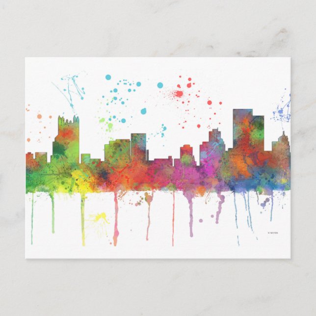 POSTAL PITTSBURGH PENNSYLVANIA SKYLINE (Anverso)