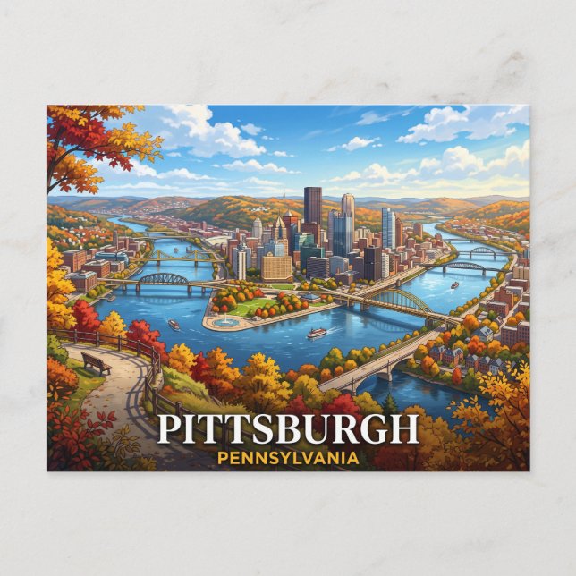 Postal Pittsburgh Pensilvania (Anverso)