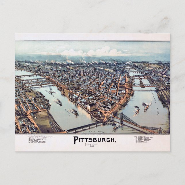 Postal Pittsburgh Pensilvania 1902 (Anverso)