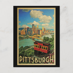 Postal Pittsburgh Postcard Vintage Duquesne Incline