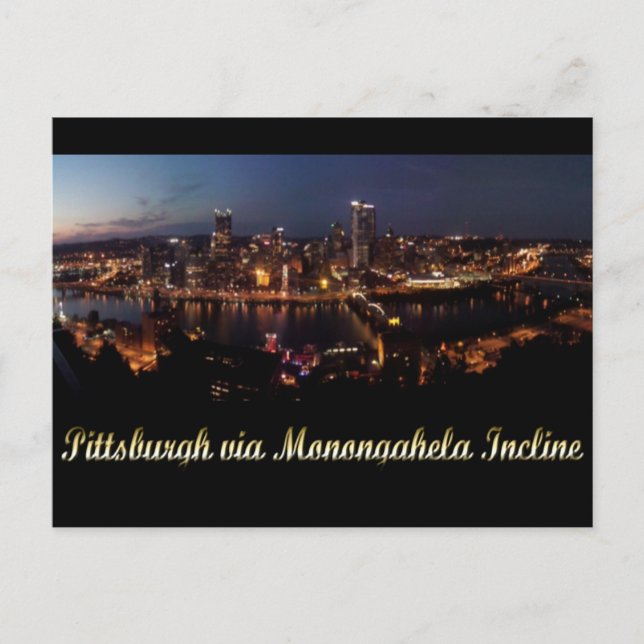 Postal Pittsburgh vía Monongahela Incline (Anverso)