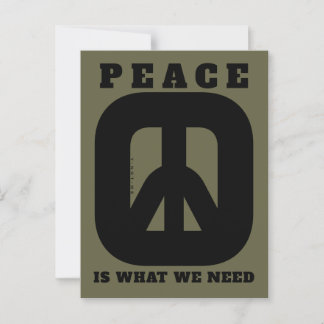 POSTAL PIWWNEED PEACE2 (IWWN)