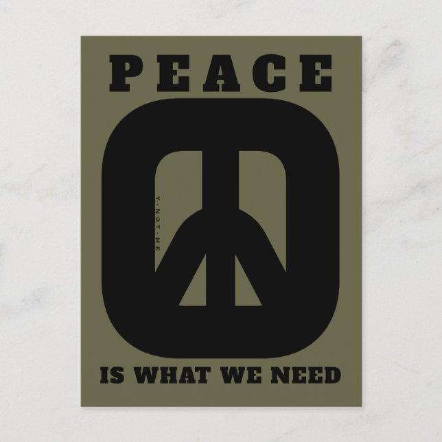 POSTAL PIWWNEED PEACE2 (IWWN) (Anverso)