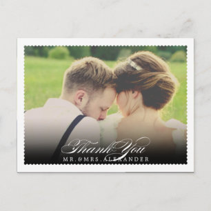 Postal PixDezines Boda Gracias/Fuente de letra elegante