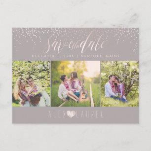 Postal PixDezines DIY/Save the Date/Rubor Confetti