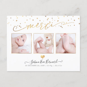 Postal PixDezines les Étoiles D'or Remerciements