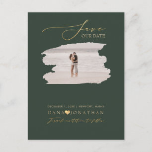 Postal PixDezines Salva la Fecha Luxe Script DIY Color