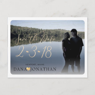 Postal PixDezines Salvar Fecha/Fresco Letra Manuscrita