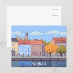 Postal Pixel Art Rovaniemi Finlandia