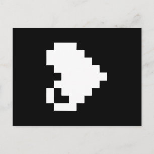 Postal Pixel Heart 8 bits