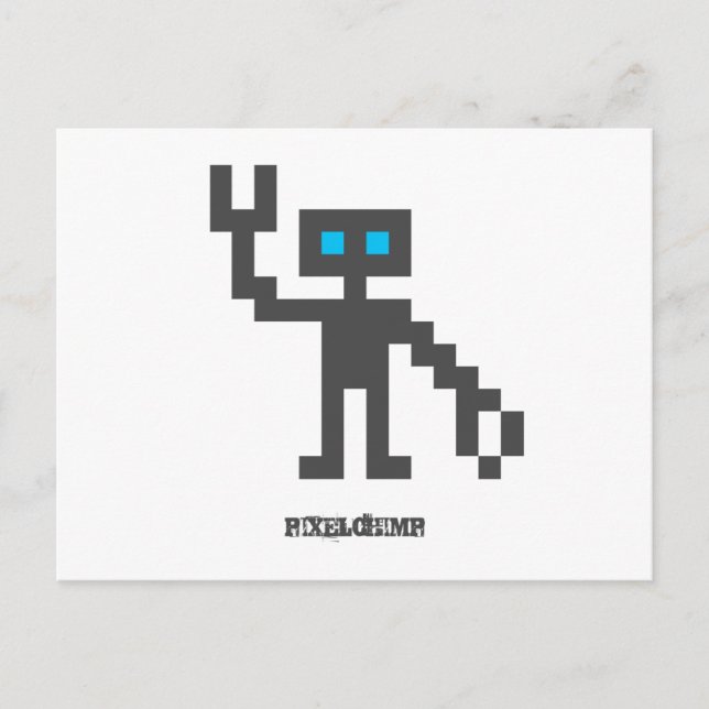 Postal Pixel_Robot (Anverso)