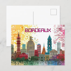 Postal Pixelado 2D Game Art Bordeaux