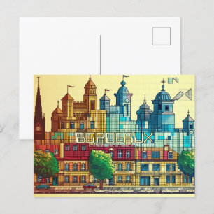 Postal Pixelado 2D Game Art Bordeaux