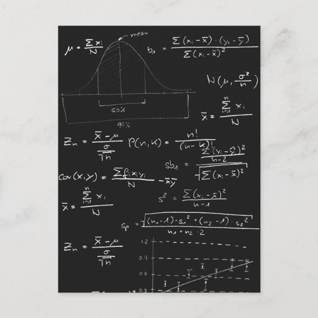 Postal pizarra de estadísticas (Anverso)