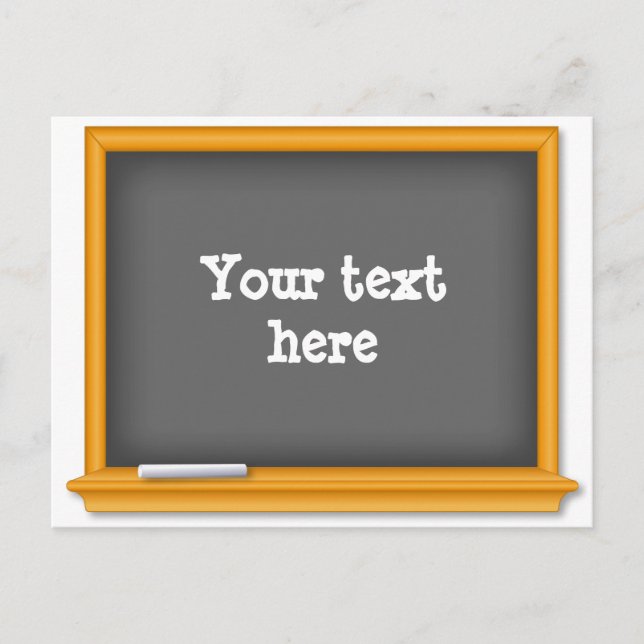 Postal Pizarra Mini de Regreso a Clases  (Anverso)