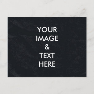 Postal Pizarra negra personalizada con tu propia foto
